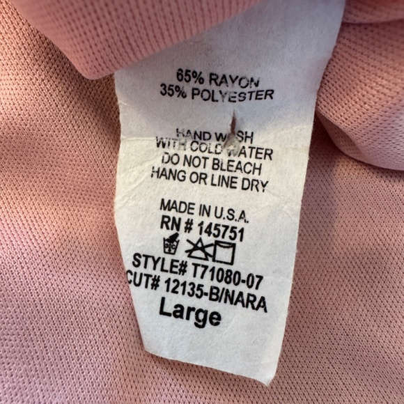 PEACH LOVE CALIFORNIA Cropped String Pink Tank Top Boho Floral / Size Large - Picture 13 of 13